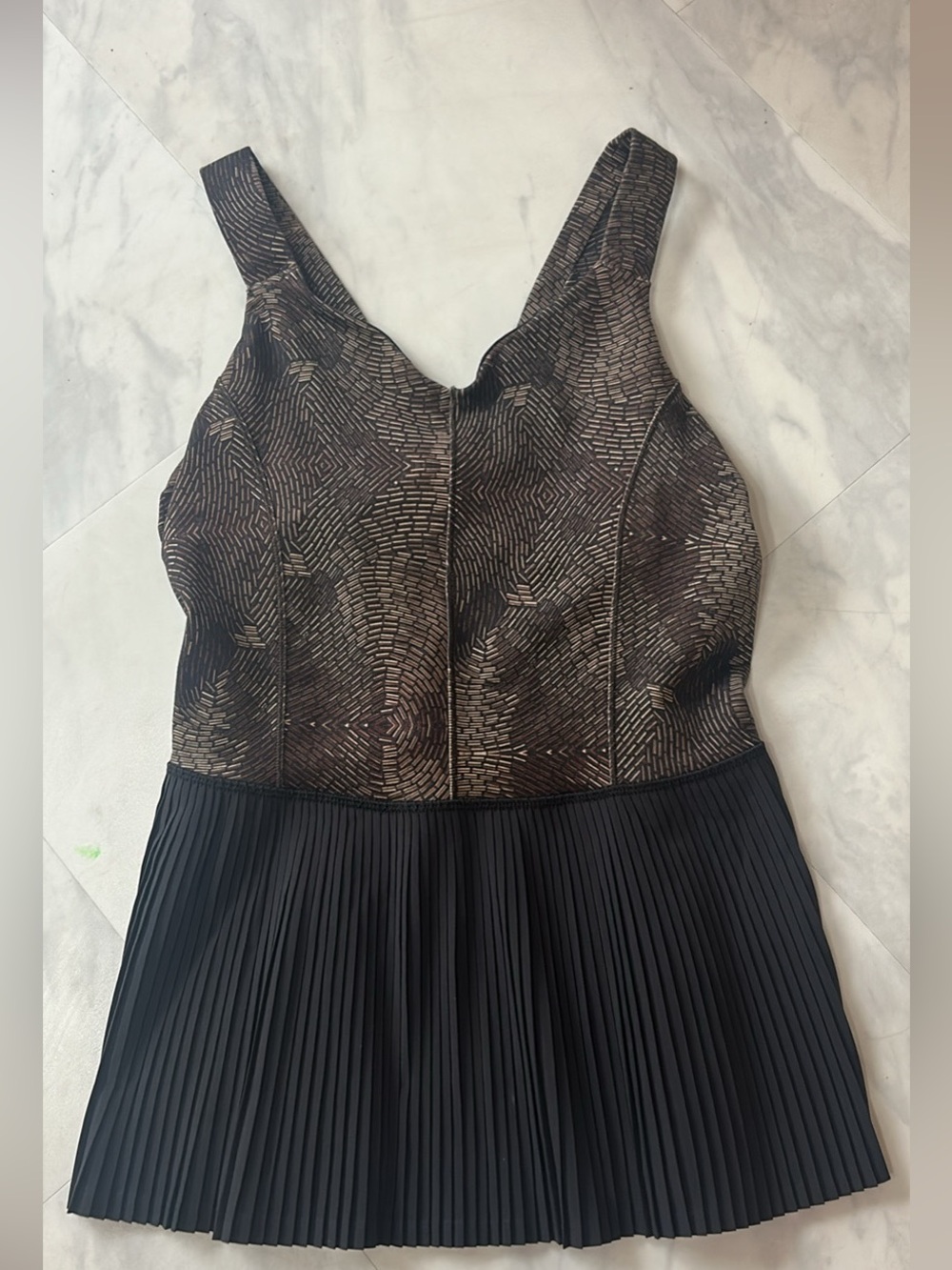 Lululemon peplum pleated tank size 8